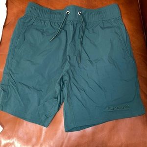 Aimé Leon Dore green nylon shorts